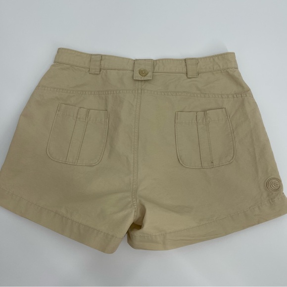 VTG Columbia Women's Cargo Shorts Tan Gorpcore Granola Girl Outdoor Soft Utility - Picture 9 of 10